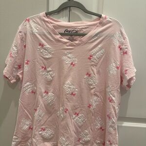 Coca-Cola Light Pink Cotton Tee